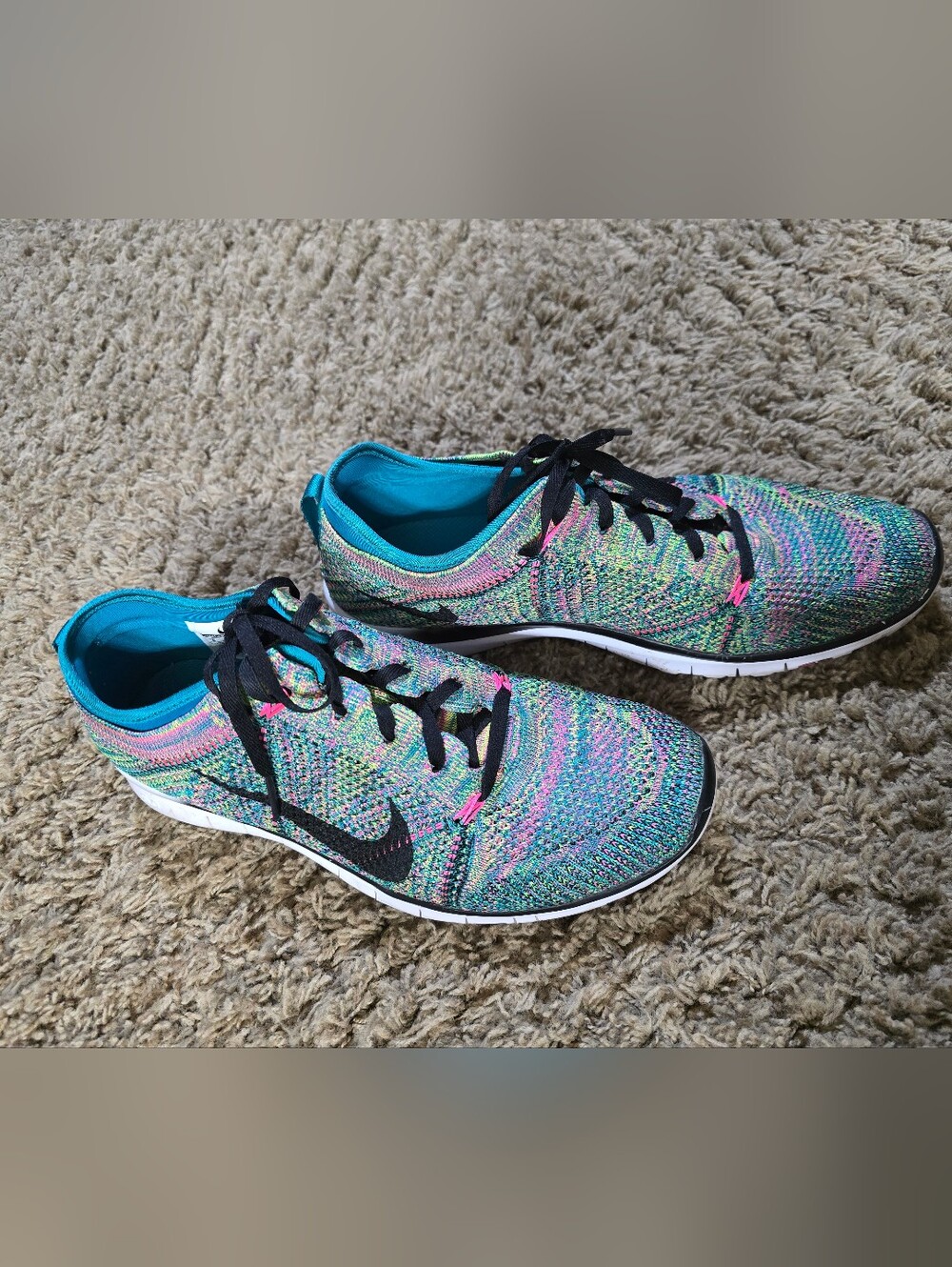Nike Multicolor Flyknit Running Shoe - Women